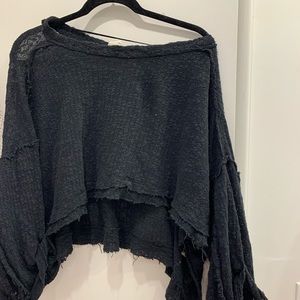 We the Free sloppy cotton sweater